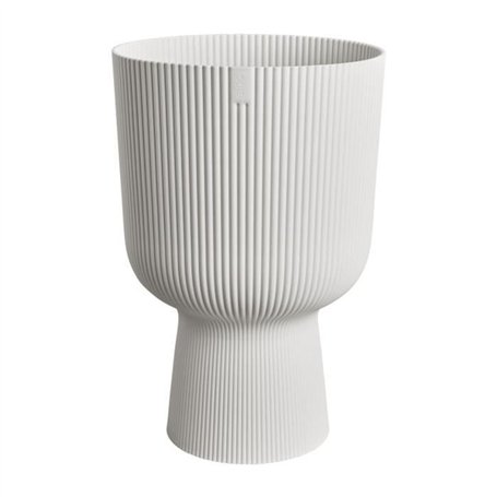 Pot de fleur - Elho - Vibes Fold Coupe - Blanc - L 30 x B 29.5 x H 45 cm - Intérieur - 100% recyclé