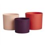 Pot de fleur - Elho - Lex Pott - Set 14 - Rouge Rose Violet - L 14 x B 13.8 x H 12 cm - Intérieur - 100% recyclé