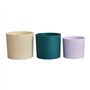 Pot de fleur - Elho - Lex Pott - Set 14 - Blanc Vert Violet - L 14 x B 13.8 x H 12 cm - Intérieur - 100% recyclé