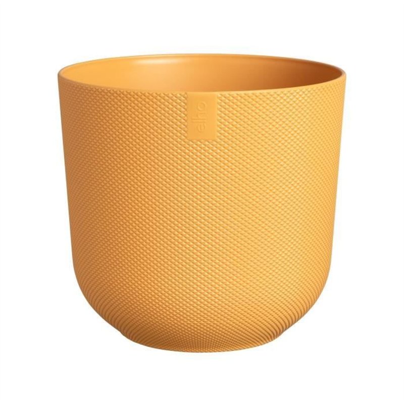 Pot de fleur - Elho - Jazz Rond - Jaune - L 35 x B 34.5 x H 32 cm - Intérieur - 100% recyclé