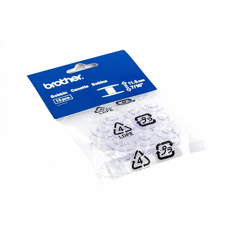 Brother SA156 Lot de 10 bobines à chargement par le haut