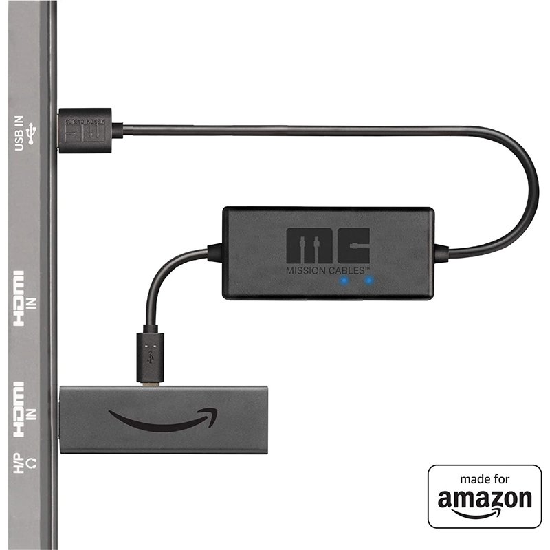 Mission Cables Câble d'alimentation USB pour Amazon Fire TV