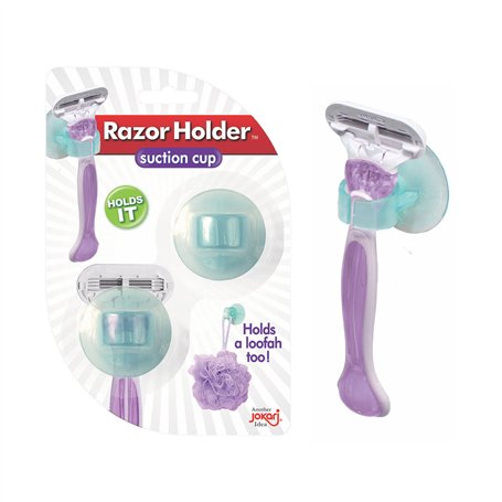 JOKARI Porte-Rasoir ou Porte-éponge Loofah (6 Paquets de 12 pièces) La Ventouse adhère aux miroirs