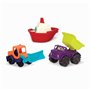 Battat BX1528 Vehicules Jouet Coloré Multicolore 3 Unité (Lot de 1)