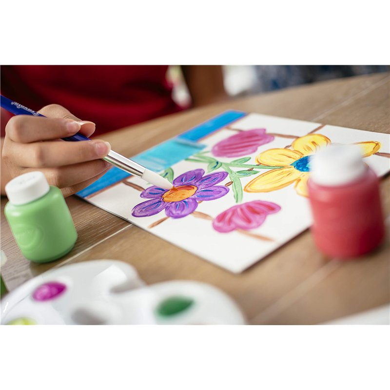 Image secondaire de CRAYOLA - Les trempes lavables en bocaux amovibles, prêts à l'emploi, pour l'école et les loisirs, 10 couleurs classiques, 54-12