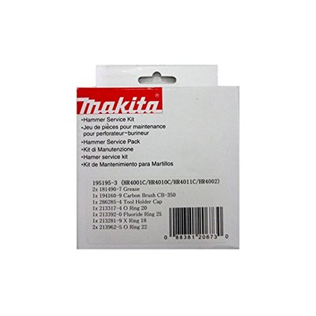 Makita 195195-3 Jeu de pièces pour maintenance et entretien pour perforateur burineur