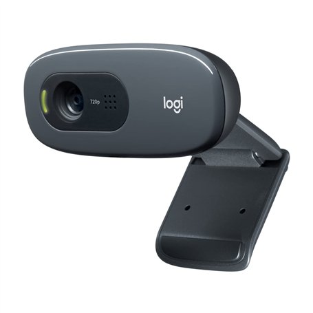 Logitech HD Webcam C270 Webcam HD avec microphone intégré USB Compatible Skype/MSN/Facebook Noir (version Europe Centrale)