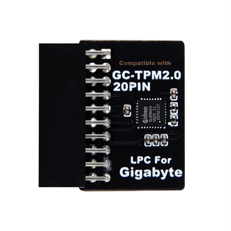 NewHail Module TPM2.0 LPC 20 broches avec Infineon SLB9665 pour carte mère Gigabyte compatible avec GC-TPM2.0