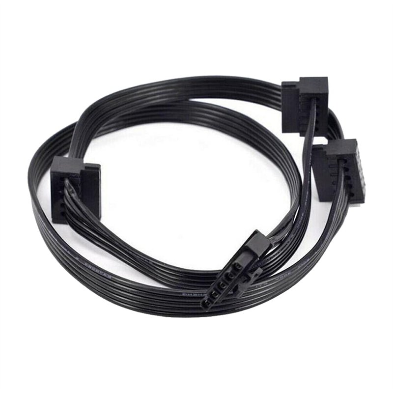 ZAHARA Cable sata Cable Alimentation sata pour Cooler Master VSM750 VSM650 VSM550 SATA Power Supply Cable （5Pin to 3 SATA 70cm）