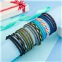 10 pièces bracelets tressés cool kit pour homme femme, cordon de corde marine coloré Bracelet de surf nautique pour hommes garço