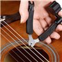 Enrouleurs de Corde pour Guitare 3 en 1 Outil de Guitare, Pince Coupante, Coupe-Corde et Extracteur e Broches de Pont, Manivelle