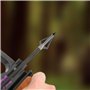12 Pointes de Chasse au tir à l'arc, Têtes de Flèches à 100 Grains avec 3 Lames en Acier Inoxydable, Pointes de flèche en Plein