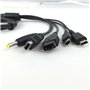 Link-e : Cable Chargeur USB 5 en 1 Compatible avec Console de Jeu Nintendo 3DS, New 3DS, 3DS XL, 2DS, DSI, DSI XL, Gameboy Advan