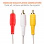 Link-e : Cable Audio Video RCA avec Connecteurs Plaqués Or Compatible avec la Console Nintendo Wii et Wii-U