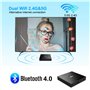 TUREWELL T9 Android 9.0 Boîtier TV 2 Go RAM/16 Go ROM Support 2.4/5.0 GHz WiFi BT4.0 RK3318 Quad-Core 4K 3D HD DLNA Smart TV Box
