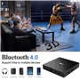 TUREWELL T9 Android 9.0 Boîtier TV 2 Go RAM/16 Go ROM Support 2.4/5.0 GHz WiFi BT4.0 RK3318 Quad-Core 4K 3D HD DLNA Smart TV Box