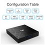 TUREWELL T9 Android 9.0 Boîtier TV 2 Go RAM/16 Go ROM Support 2.4/5.0 GHz WiFi BT4.0 RK3318 Quad-Core 4K 3D HD DLNA Smart TV Box