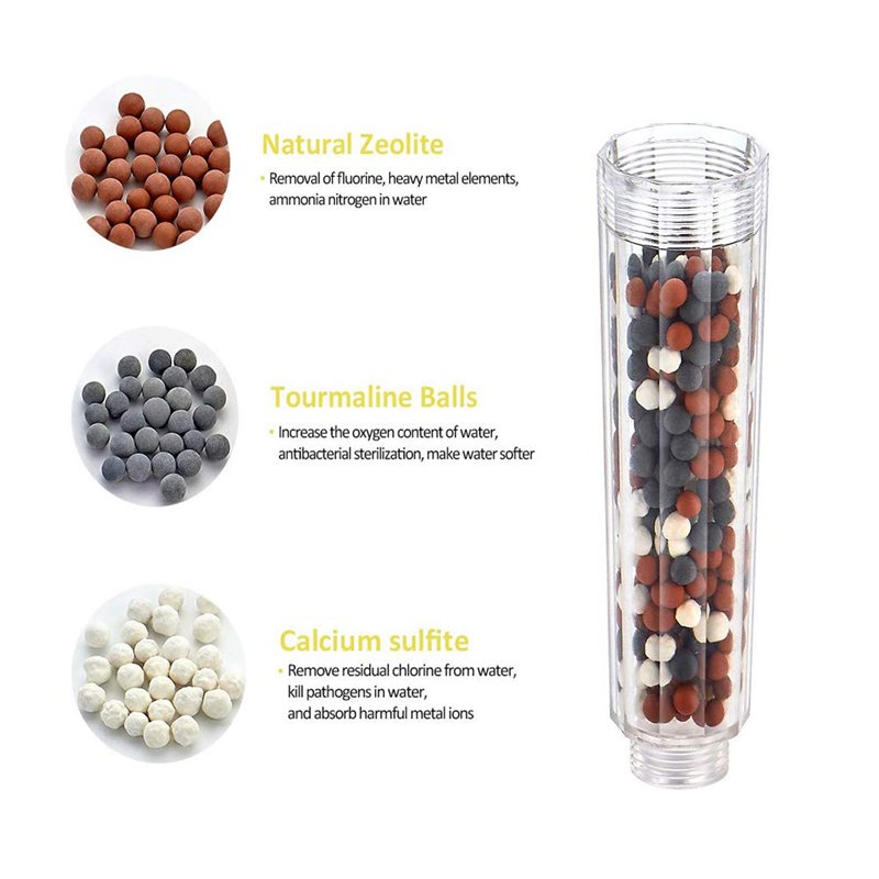 Image secondaire de Anti Calcaire pour Douche, Billes ions Négatifs pour Pommeau de douchette (adoucisseur d eau, filtre à spa)