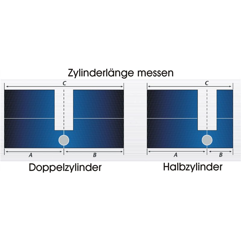 Image secondaire de ABUS - EC550 Profil-Double cylindre Longueur (a/b) 40/45mm (c=85mm) avec 10 Clés