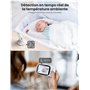 GHB Babyphone Caméra 3.2 inches Bébé Moniteur Babyphone Vidéo LCD Couleur Bébé Surveillance 2.4 GHz Communication Bidirectionnel