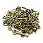 YMWALK Antique Bronze Clés Charme Pendentifs Ensemble Formes Aléatoires Tailles Charms Clé Accessoires Faits À La Main pour la F
