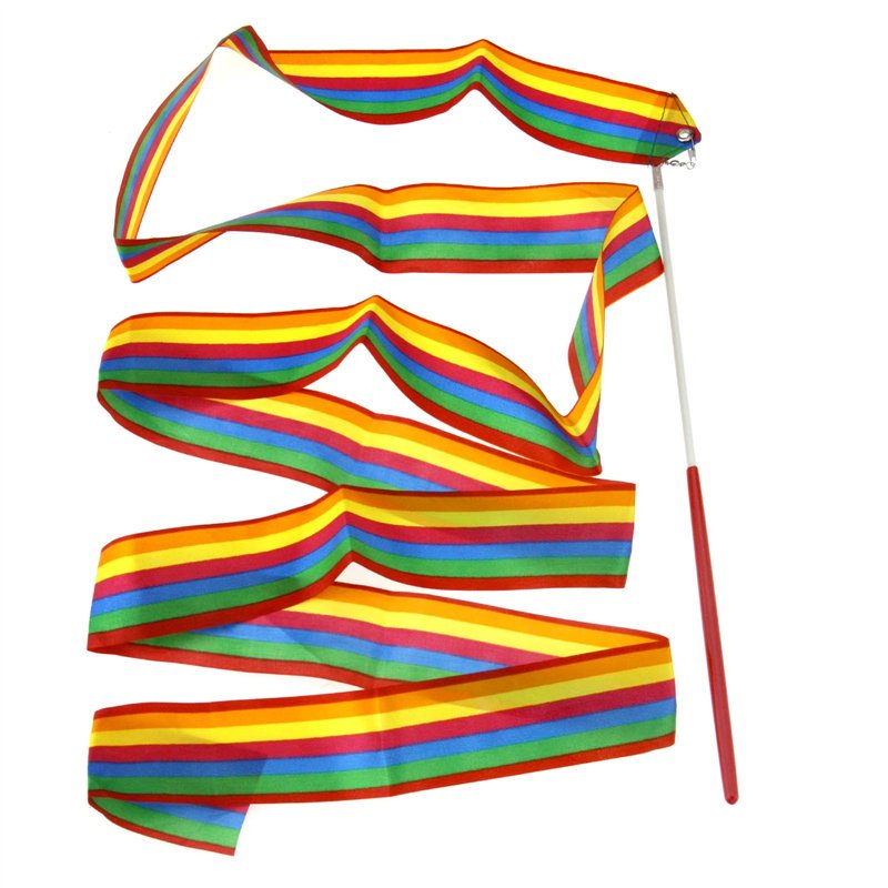 Image secondaire de Create idea 6X Danse Ruban Gym Rythmique Art Gymnastique 4M Rubans Streamer Twirling Rod Bâton