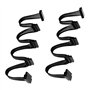 BIYM 2 Pcs 15 Broches SATA Câble d'alimentation 1 Mâle à 4 Femelle Y Splitter Kit 20 Pouces 18AWG Câble Ordinateur Puissance Lec