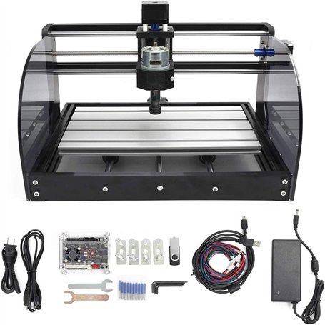 RATTMMOTOR CNC 3018 Pro Max Machine à graver 3 axes GRBL Control ER11 3018 Pro-M Fraiseuse pour bois PVC PCB Gravure DIY