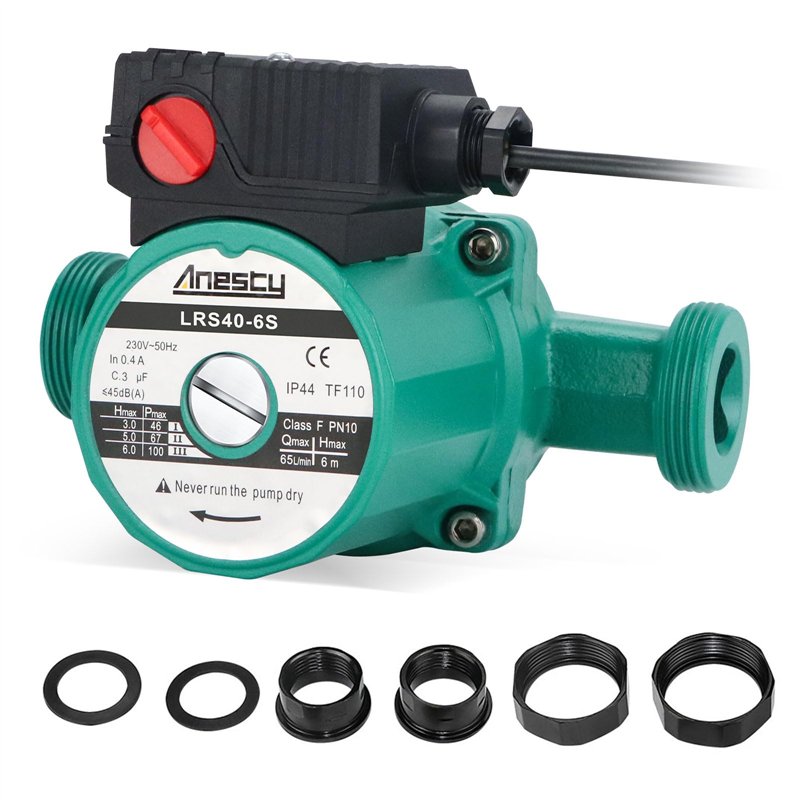 Circulateur de Chauffage, Pompe de Circulation, Pompe de Chaudiere Circulateur 25-60/180 pour Chauffage Central