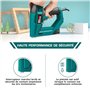 NEU MASTER Agrafeuse Électrique, Cloueur Electrique NTC0060 pour les Projets de Bricolage en Ameublement, Menuiserie et Travail 