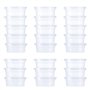 24 pièces boîtes de rangement pour slime en plastique transparent anti-fuite en mousse de boule de stockage de tasses de stockag