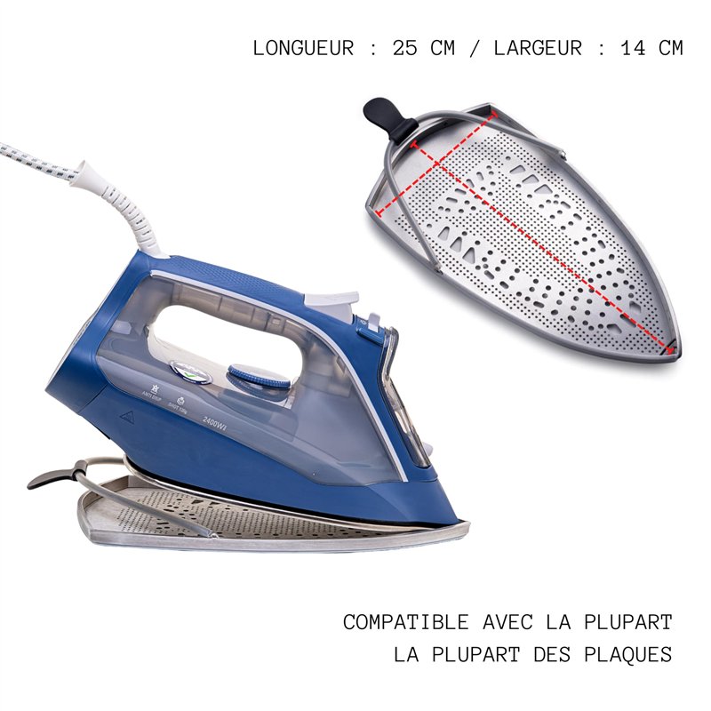 Image secondaire de Erreke Semelle pour Fers à Repasser, Accessoires pour Le Repassage, Repose Fer à Repasser, Antiadhésif, s'adapte à la Plupart de