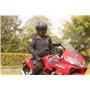JET Blouson moto imperméable avec armure veste moto multi fonctionnel textile (Noir, XL (EU 52-54))