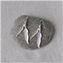 LES POULETTES BIJOUX - Boucles d'oreilles Deux Plumes d'argent 925