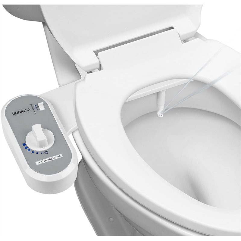 Greenco GRC2189 Accessoire de Bidet pour pulvérisateur d'eau de Toilette pour siège de Toilette, Facile à Installer, Bidet Non électrique