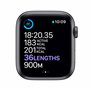 Apple Watch Series 6 (GPS, 44MM) Boîtier en Aluminium Gris Sidéral avec Bracelet Sport Noir (Reconditionné)
