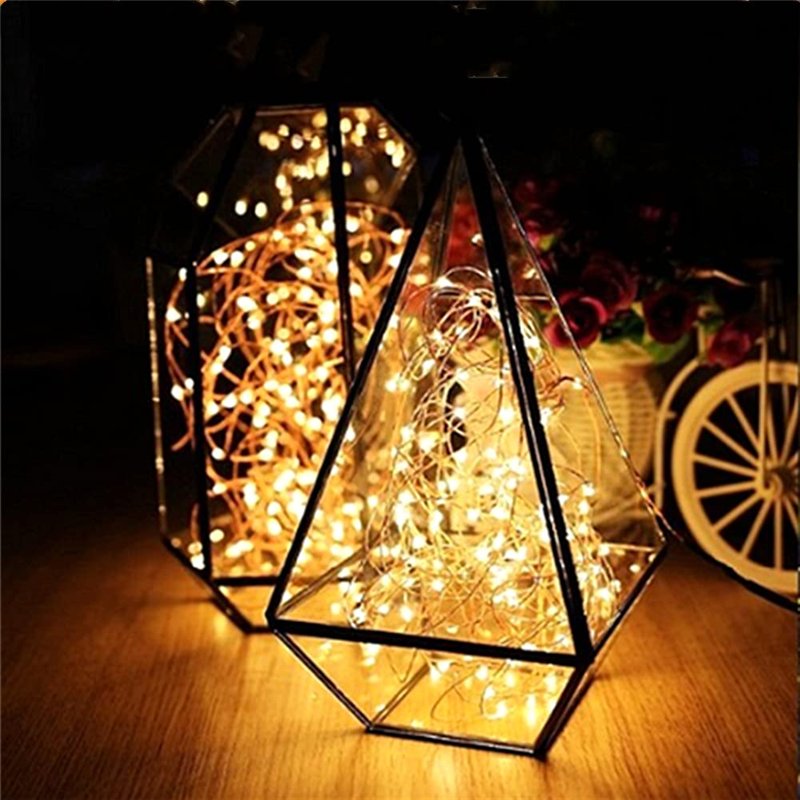 Image secondaire de WALCHO Guirlande lumineuse alimentée par USB, 120 LED 12m/39FT avec guirlandes lumineuses étanches pour chambre à coucher Jardin