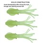 Leurres Qualyqualy lumineux et souples - 7,5 cm - 4 g - Leurres de pêche en plastique - Appâts d'eau de mer en forme de poulpe -