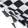 10 Mètres Bannière de Damier Drapeau de Course Accessoire de Bannière de Drapeau de Partie pour la Décoration de Fête du Thème d