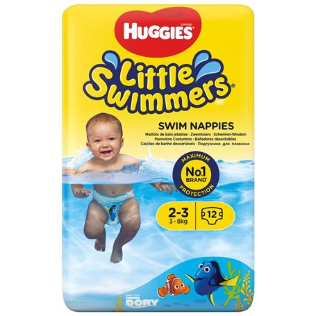 Huggies Little Swimmers Standard Taille 2/3 (3-8 kg) Lot de 1 x 12 Culottes