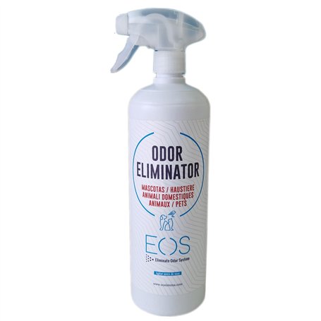 EOS (1 litre) Elimine instantanément les odeurs d'animaux domestiques. pour tous types d'animaux (chiens