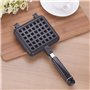 OFKPO Gaufrier Manuel, Moule à Gaufres en Aluminium pour Cuisinière avec Revêtement Intérieur Antiadhésif et Poignée