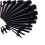 tonyg-p 50 pièces Kit d'étirement des Oreillettes Ecarteur Jauges Expansion Oreille Tunnel 14G-00G silicone, bouchons en acryliq