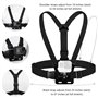 TEKCAM Harnais de Poitrine Support Fixation Poitrine Chesty Compatible avec Gopro Hero 13/12/11/10/9 AKASO GOOKAM Apexcam Jadfez