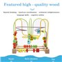 jacootoys Bois Labyrinthe de Perles Coloré Fruit Boules Boulier Circuits de Motricité Educatif Jouet pour Bébé Fille Garçon