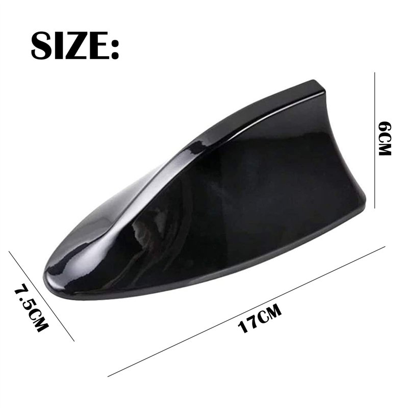 Image secondaire de OFKPO Antenne Aileron de Requin, Antenne de Voiture Universelle Antenne de Toit Voiture Aérienne de Signal de Radio AM FM de Fin