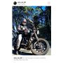 Bikers Gear UK veste de Moto couleur Black & Oxblood en cuir travaille Blouson modèle Café Racer Hybrid avec Protection approuvé