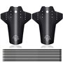 Bymivofun 2 pièces Ensemble de Garde Boue de Vélo, Garde-Boue Universels Avant et Arrière pour VTT, avec 8 Attaches de Câble, Fi