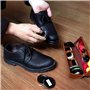 Kit pour Cirage de Chaussures avec étui élégant en cuir PU, Kit pour cirage de chaussures de voyage 12 pièces