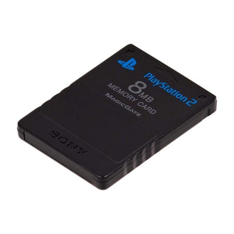 Carte Mémoire noire 8 Mo pour Playstation 2